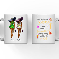 Summer Fashion Girl Mug - Fashion Sisters Friendship Mug Design Personalized Mug For Best Friends