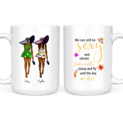 Summer Fashion Girl Mug - Fashion Sisters Friendship Mug Design Personalized Mug For Best Friends