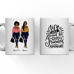 2 & 3 sister mugs - Curvy Girl Personalised Mugs For Best Friends