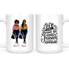 2 & 3 sister mugs - Curvy Girl Personalised Mugs For Best Friends