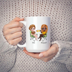 Sisters Camping Mug - Best Friends Custom Coffee Mug Summer Fashion Travel Personalized Gift