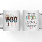Lovely Sisrers Mug - Up to 5 Sisters Funny Coffee Mugs for Sister Best Friend Gifts