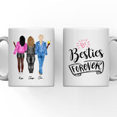 Fashion Cowboy Sisters Mug - 2 & 3 & 4 Girls Personalized Mug Cowgirl Gift