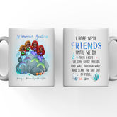 Mermaid Sisters Mug - Up to 4 Girls Sister of The Birthday Girl Personalized Mug For Best Friends