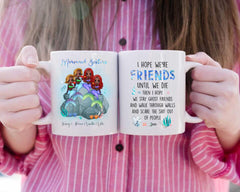 Mermaid Sisters Mug - Up to 4 Girls Sister of The Birthday Girl Personalized Mug For Best Friends