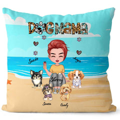 Dog Mom Pillow - Up to 6 Dogs Personalized Pillow For Dog Lover