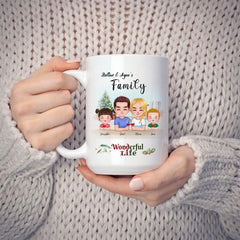 Happy Family Mugs - Personalized Family Mug Personalized Gift For Parents and Children