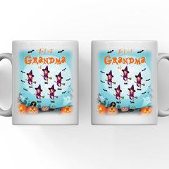 Halloween Witch Mug - Up to 5 Witch Personalized Halloween Witch Mugs For Grandma and Sisters