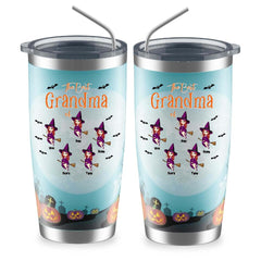 Witch Girls Tumbler - Up to 5 Witch Personalized Halloween Witch Tumbler Best Mothers and Sisters Gifts