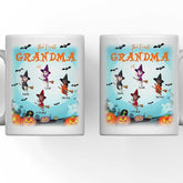 Halloween Witch Mug - Up to 5 Witch Personalized Halloween Witch Mugs For Grandma and Sisters