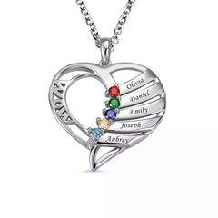 Personalized Name Necklaces - Up to 6 Names Personalized Sister Necklace Valentine's Day Gifts