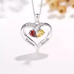 Personalized Name Necklace - Custom Heart Name Necklace Valentines Day Gifts for Her