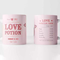 Valentine's Day Mug - Personalized Valentine's Day Gift Mug with Name
