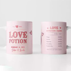 Valentine's Day Mug - Personalized Valentine's Day Gift Mug with Name