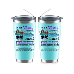 Best Friends Tumbler - To My Bestie Personalized Sister Tumbler For 2 Girls