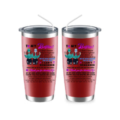 Best Friends Tumbler - To My Bestie Personalized Sister Tumbler For 2 Girls