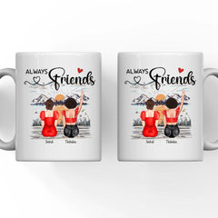 Best Friends Mug - Always Friends Personalized Friend Mug Friendship Gifts