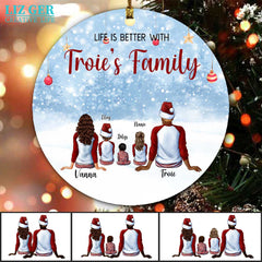 Christmas Family Ornament - Up to 5 Kids Personalized Family Ornaments Christmas Gifts