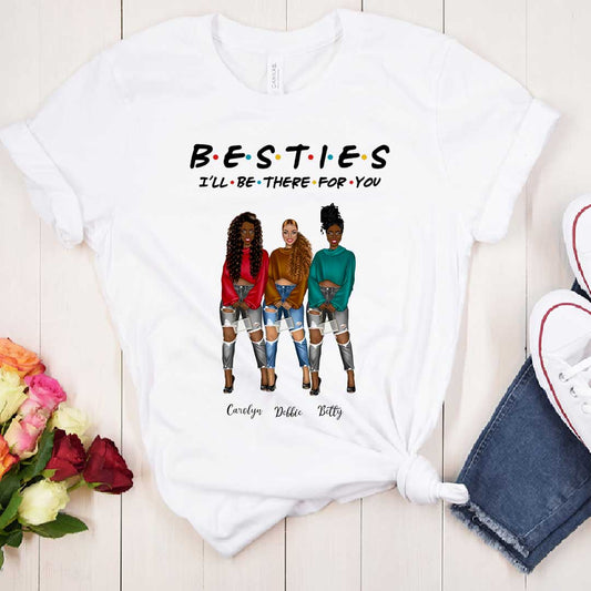 Personalized Besties T-Shirts for 2, 3, 4, 5 & More – Celebrate Friendship in Style