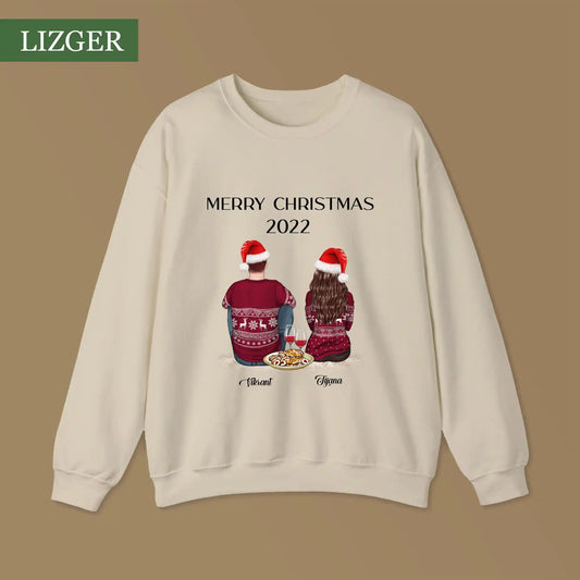 Personalized Matching Couple Christmas Sweatshirt Ideas