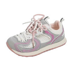 Trendy Mesh Low-Top Sneakers Casual Everyday Shoes