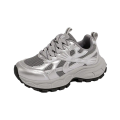 Retro Women's Sports Shoes Thick-Sole Athletic Sneakers