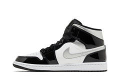 Jordan 1 Mid SE 'Black White Metallic Silver'
