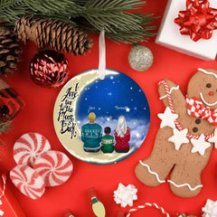 Personalized Family Ornaments - Dad & Mom & Kid Personalized Ornament
