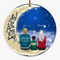 Personalized Family Ornaments - Dad & Mom & Kid Personalized Ornament