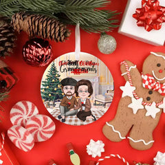 Grandparents Ornaments - Elderly Couple Personalized Christmas Ornament Gift, Grandparent Souvenirs