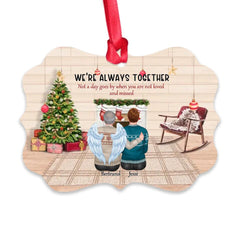 Dad & Son Ornaments - Up to 4 Kids We Are Always Together Personalized Oranment For Dad & Son