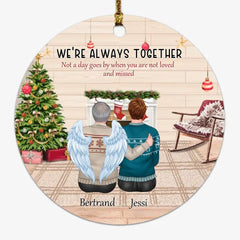 Dad & Son Ornaments - Up to 4 Kids We Are Always Together Personalized Oranment For Dad & Son