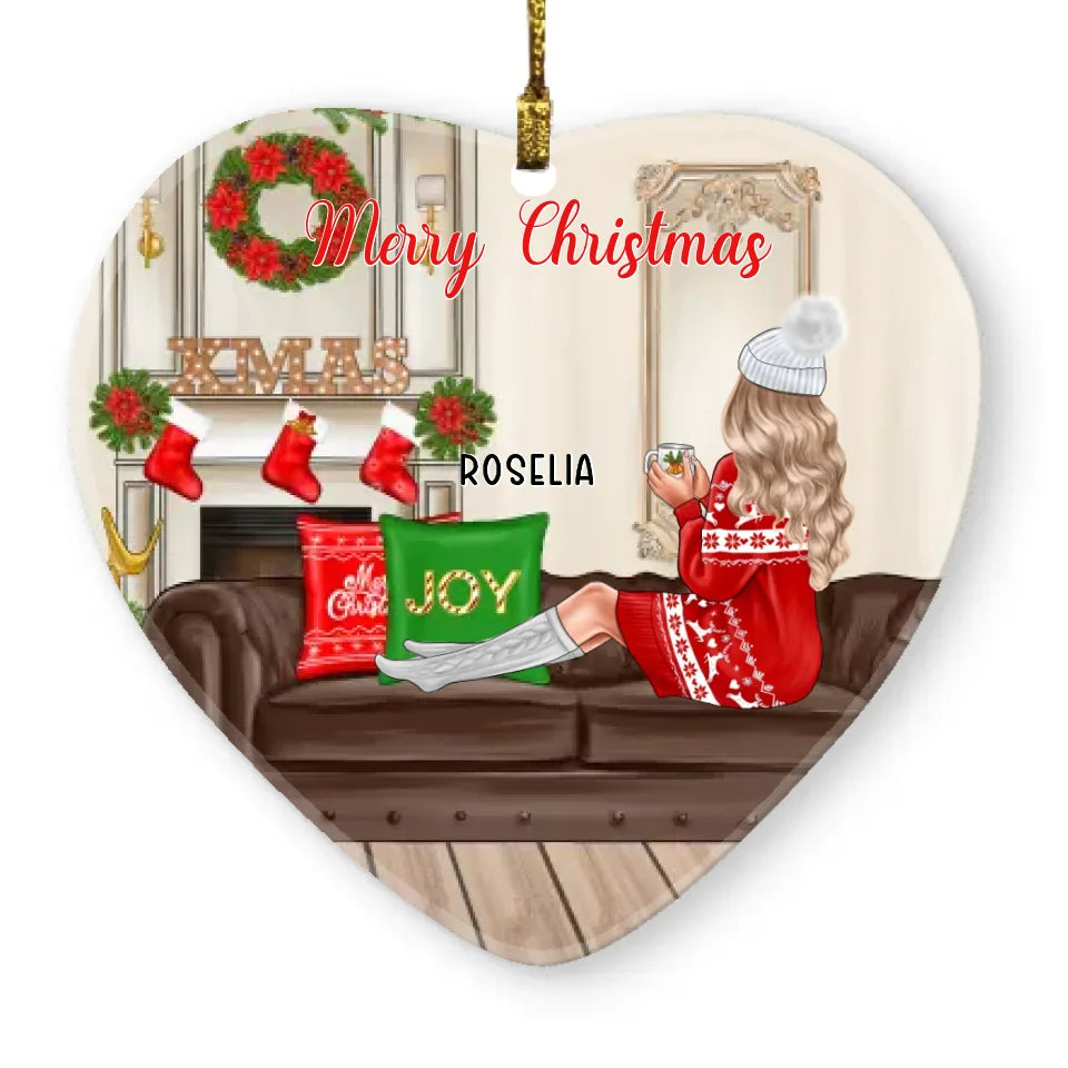Christmas Sister Ornaments - Merry Christmas Personalized Sister Ornament Best Friends Gifts