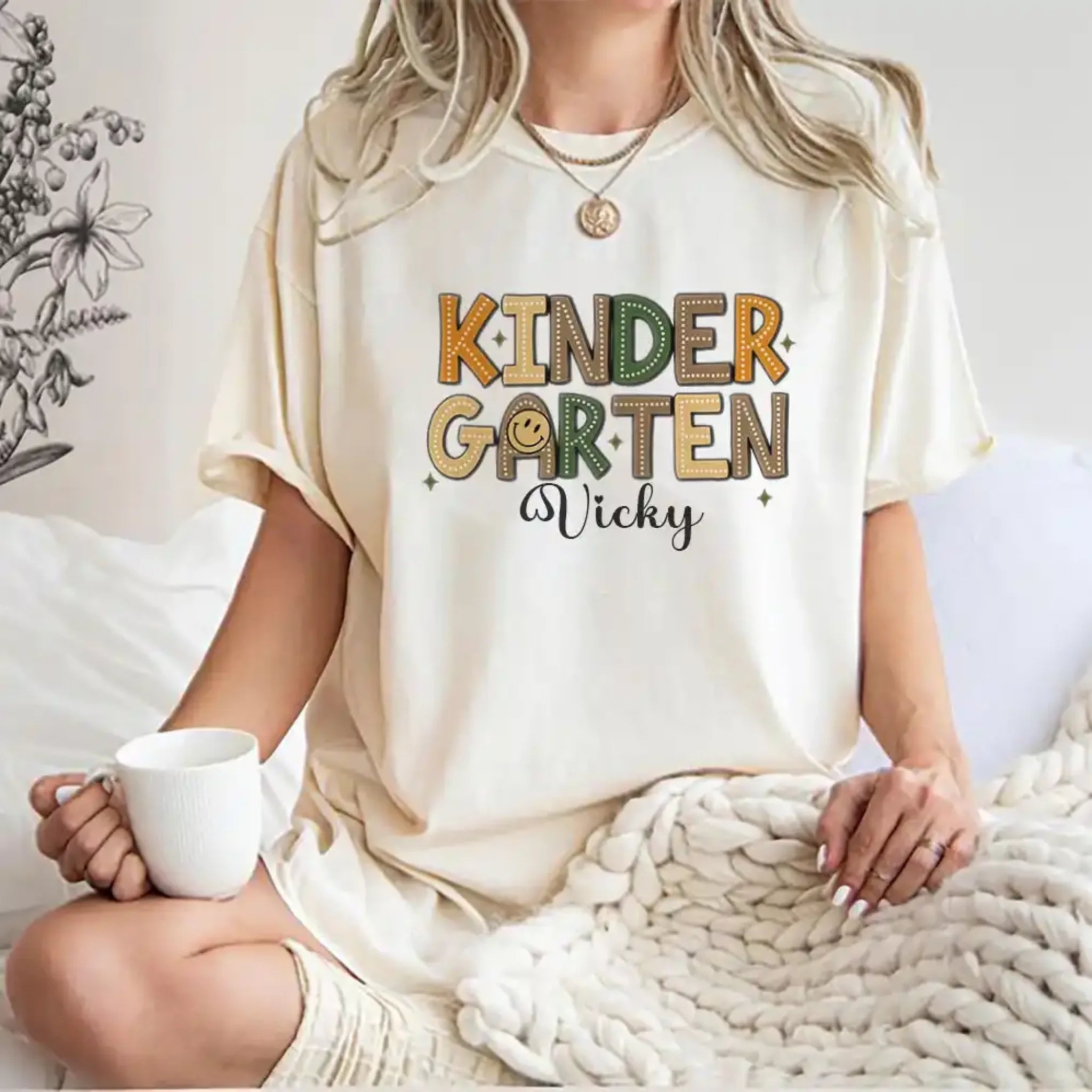 White Back to School T Shirt - Personalized 1st Grade Graphic Tee with Name For Boys (1)