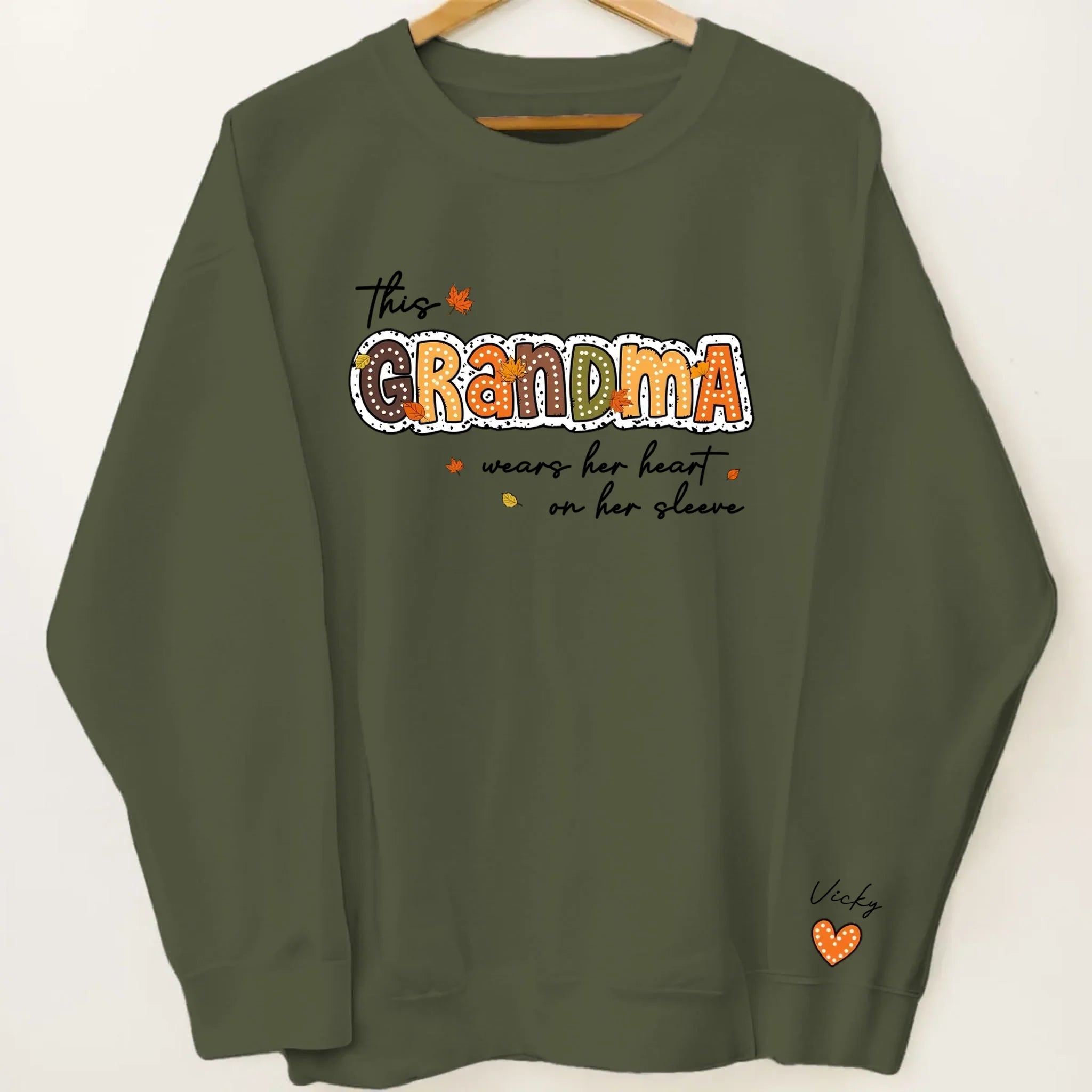 Sweatshirt -Military Green