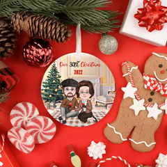 Grandparents Ornaments - Elderly Couple Personalized Christmas Ornament Gift, Grandparent Souvenirs