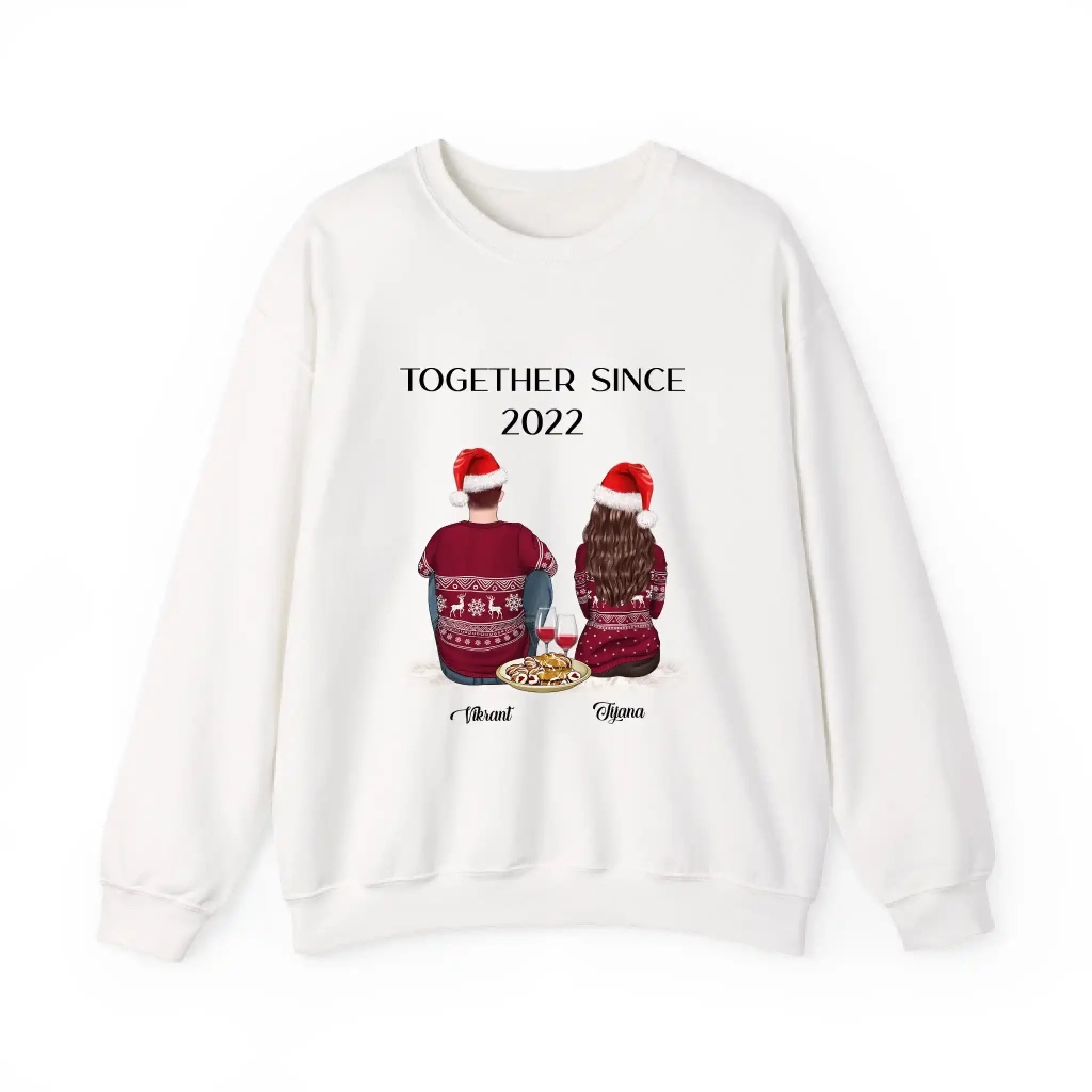 Personalized Merry Christmas Sweatshirt For Couple (1)