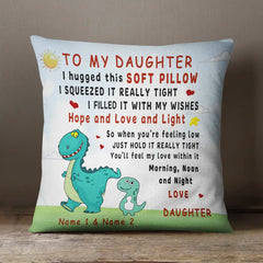 Personalized Dinosaur Pillow - Cute Dinosaur Pillow To Mom and Kids Mother's Day Gift