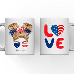 4th of July Mug - Happy 4th of July Gifts for Freinds Personalized Sister Mug