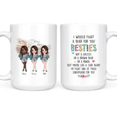 Lovely Sisrers Mug - Up to 5 Sisters Funny Coffee Mugs for Sister Best Friend Gifts