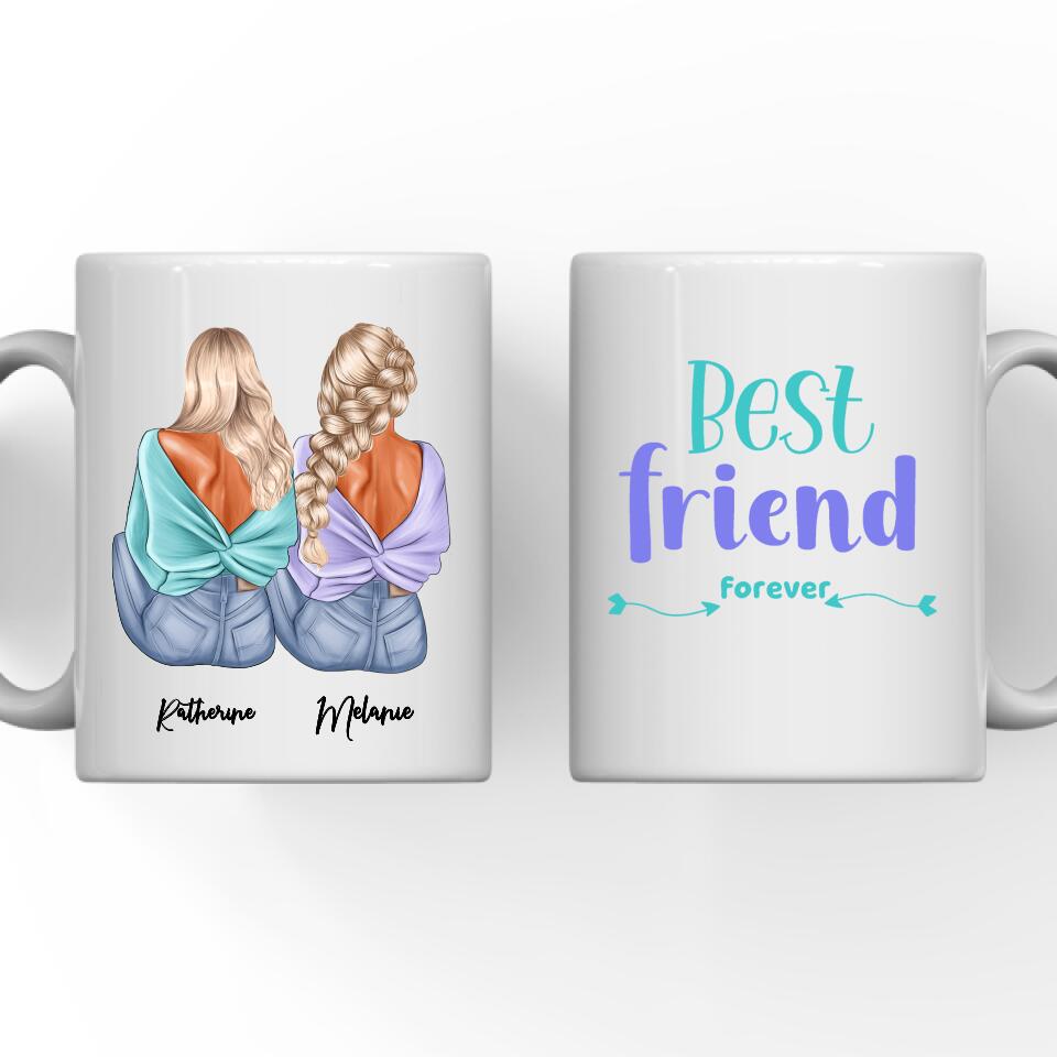 Custom Best Friend Mugs for Women, Choose Name Personalized Friendship  Coffee Mug for Bestie BFF, Ga…See more Custom Best Friend Mugs for Women