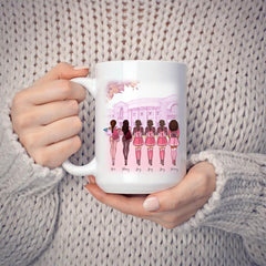 Back To School Girls Mug - Up To 6 Girls Personalized Best Friend Coffee Mugs