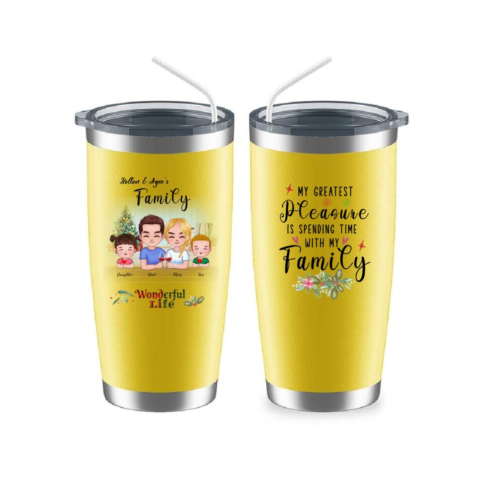 Happy Family Mugs - Personalized Family Mug Personalized Gift For Parents and Children