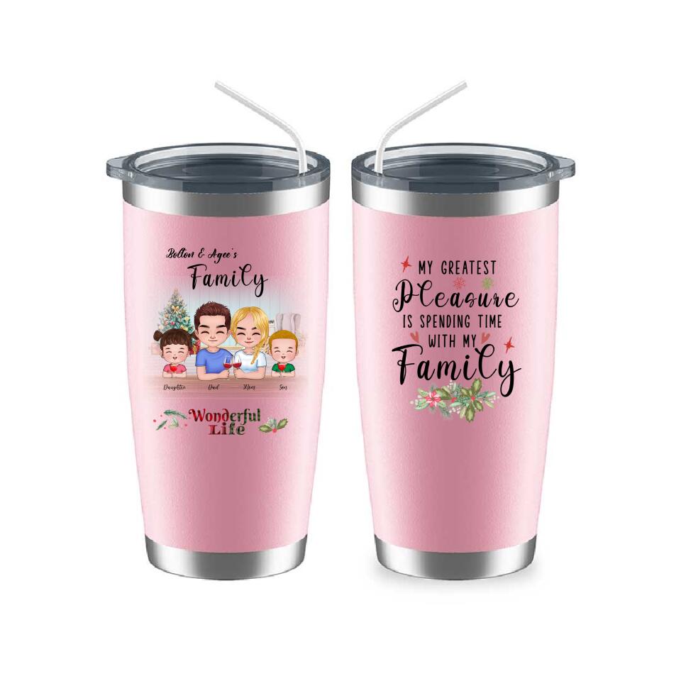 Happy Family Mugs - Personalized Family Mug Personalized Gift For Parents and Children