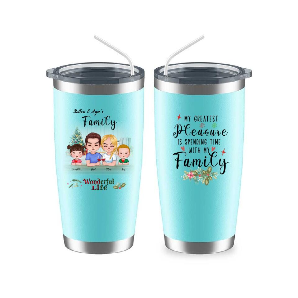 Happy Family Mugs - Personalized Family Mug Personalized Gift For Parents and Children