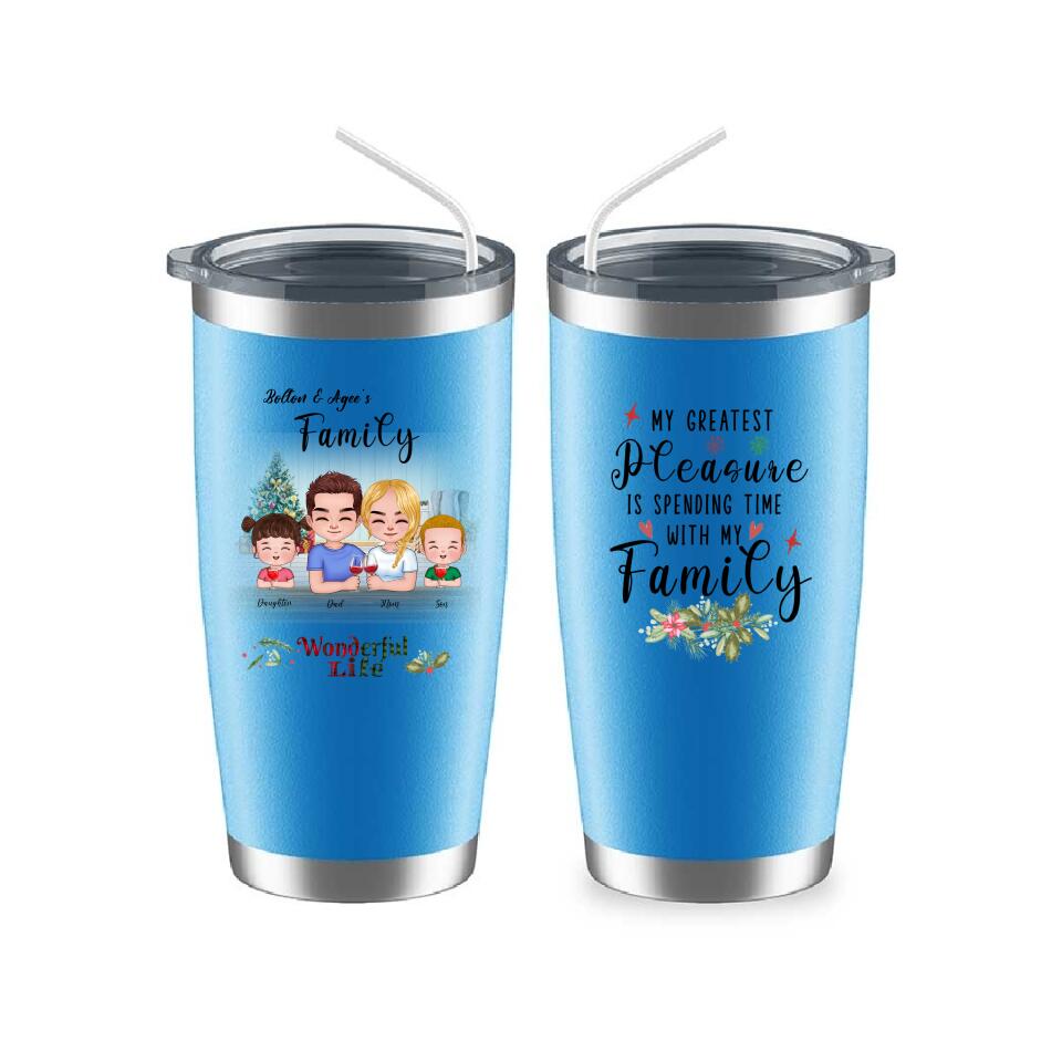 Happy Family Mugs - Personalized Family Mug Personalized Gift For Parents and Children