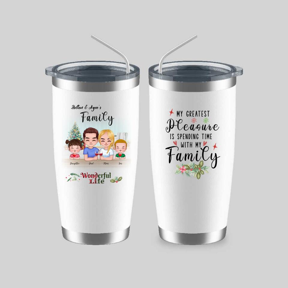 Happy Family Mugs - Personalized Family Mug Personalized Gift For Parents and Children