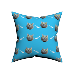 Custom Cat Face Pillow