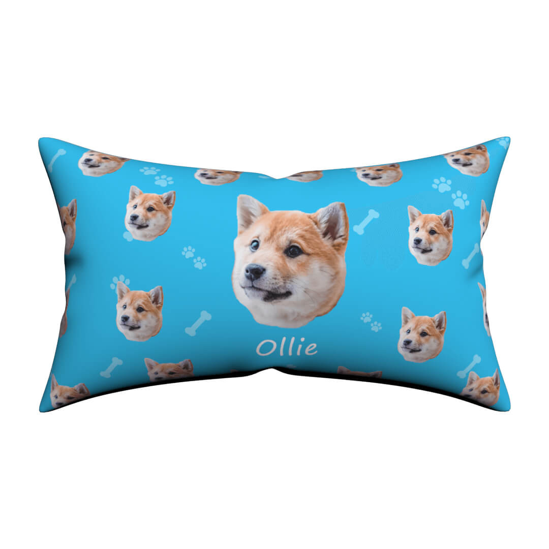 003_aa2acc35-92bc-48fb-b4ca-365c77273458 Custom Dog Face Lumbar Pillow Cover 12*20 - Image 1
