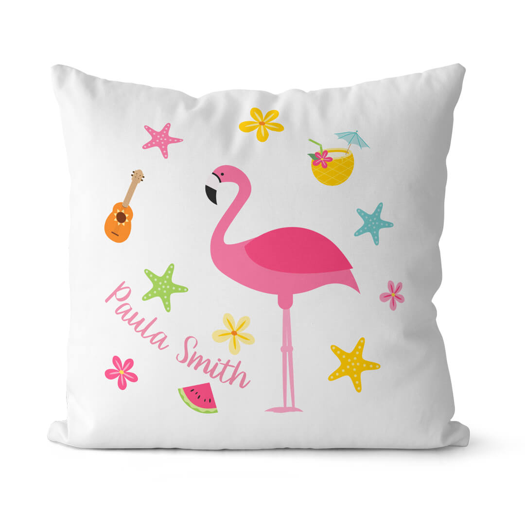 011_f4006414-d755-46a2-9d81-236efe9f8987 Tropical Flamingo Pillow - Image 1